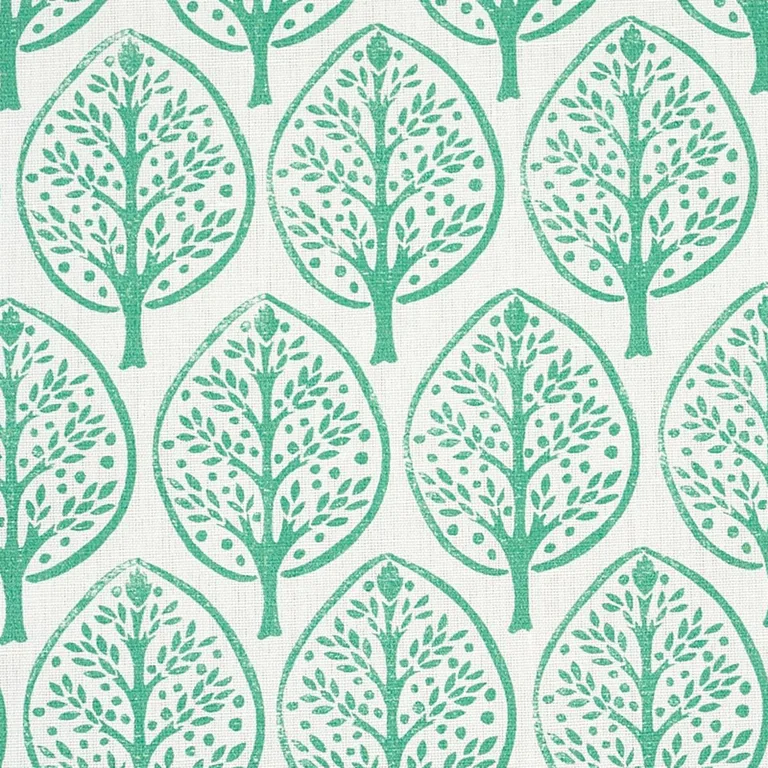 Schumacher 179140 Mini Burchettes Sea Glass fabric swatch