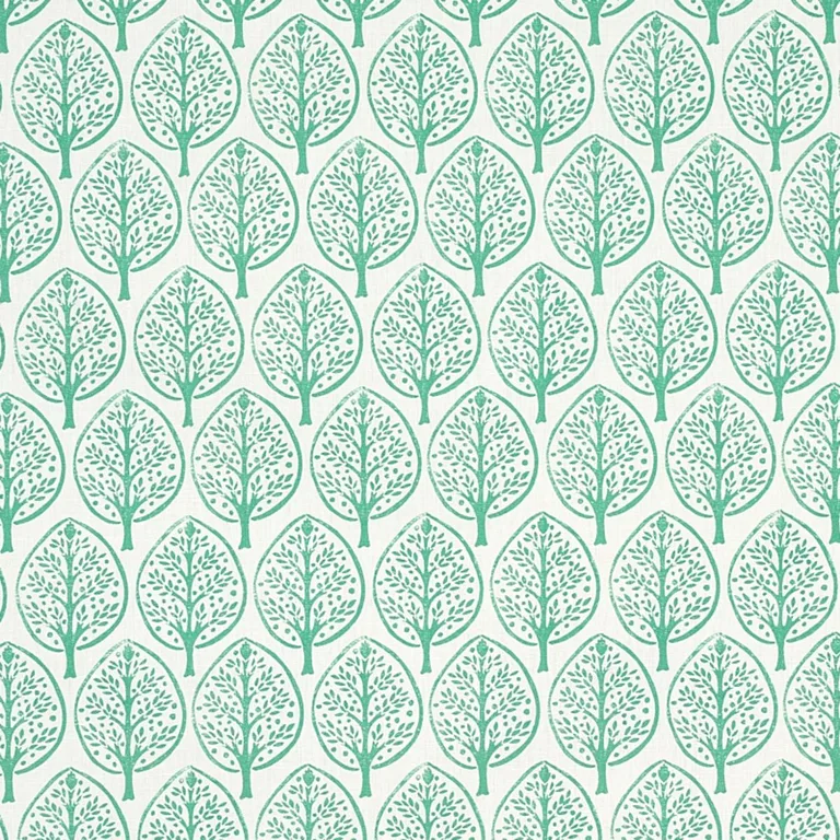 Schumacher 179140 Mini Burchettes Sea Glass fabric swatch