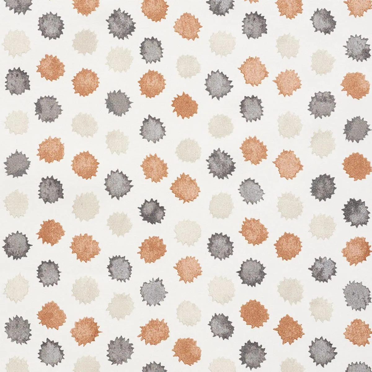 Schumacher 177870 Mini Bursts Neutral fabric swatch