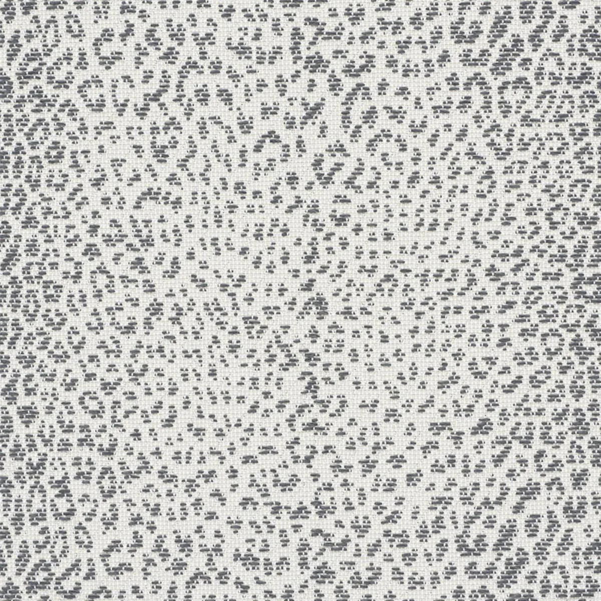 Schumacher 75430 Mini Leopard Outdoor Charcoal fabric swatch