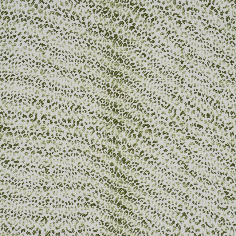 Schumacher 75439 Mini Leopard Outdoor Green fabric swatch