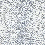 Schumacher 75434 Mini Leopard Outdoor Navy fabric swatch