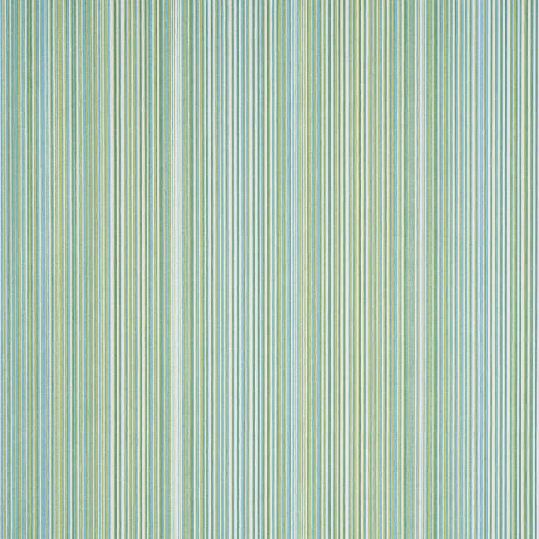 Schumacher 183761 Ministripe Green & Sky fabric swatch