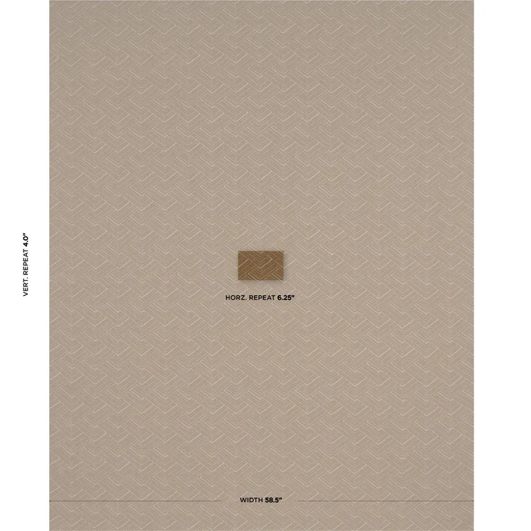 Schumacher 83331 Minna Heavyweight Linen Bronze fabric swatch