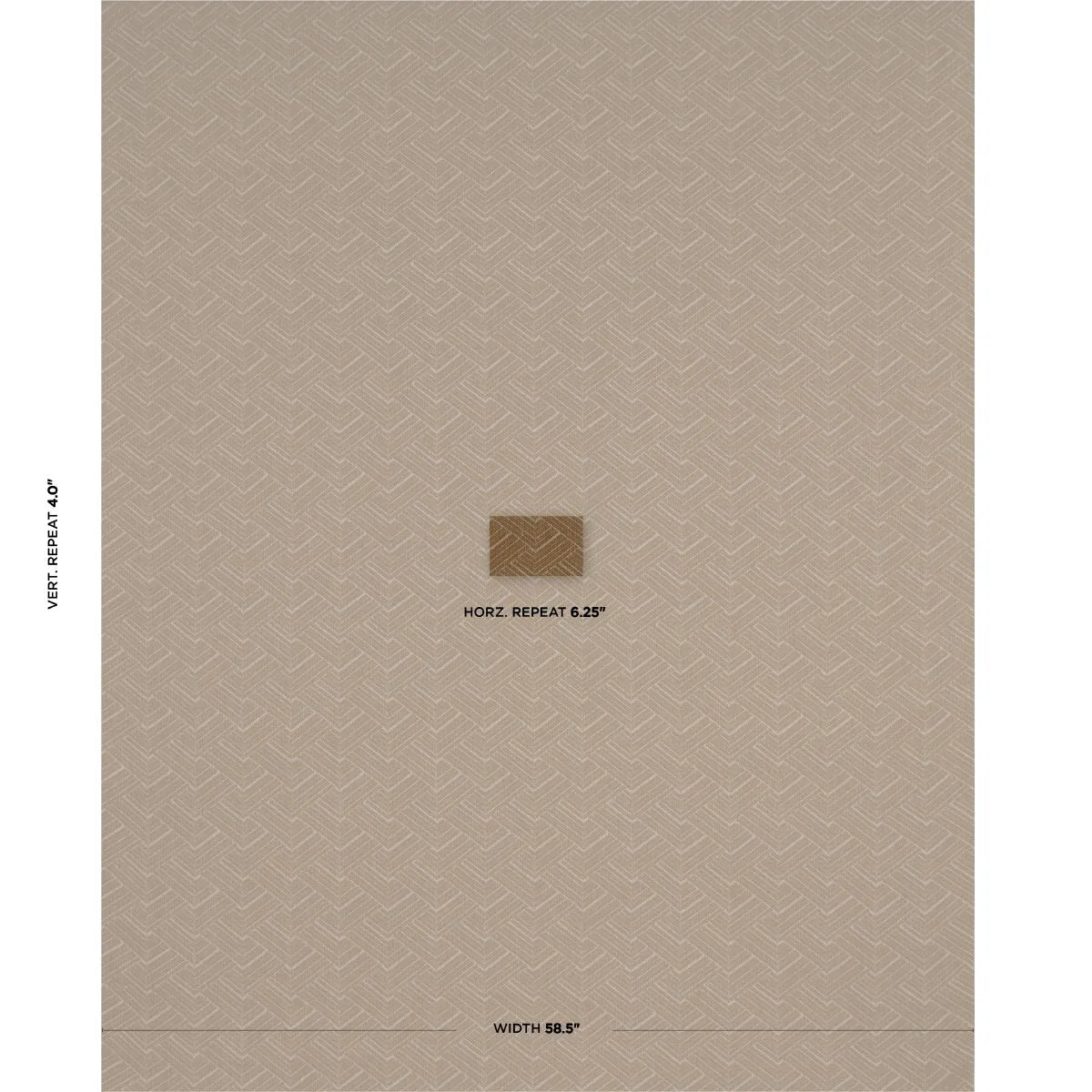 Schumacher 83331 Minna Heavyweight Linen Bronze fabric swatch