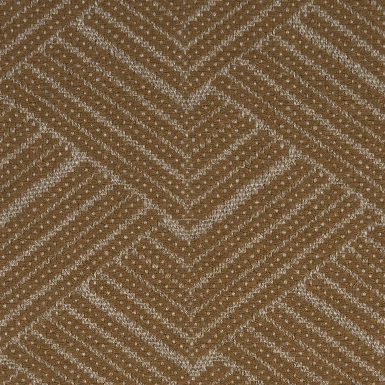 Schumacher 83331 Minna Heavyweight Linen Bronze fabric swatch
