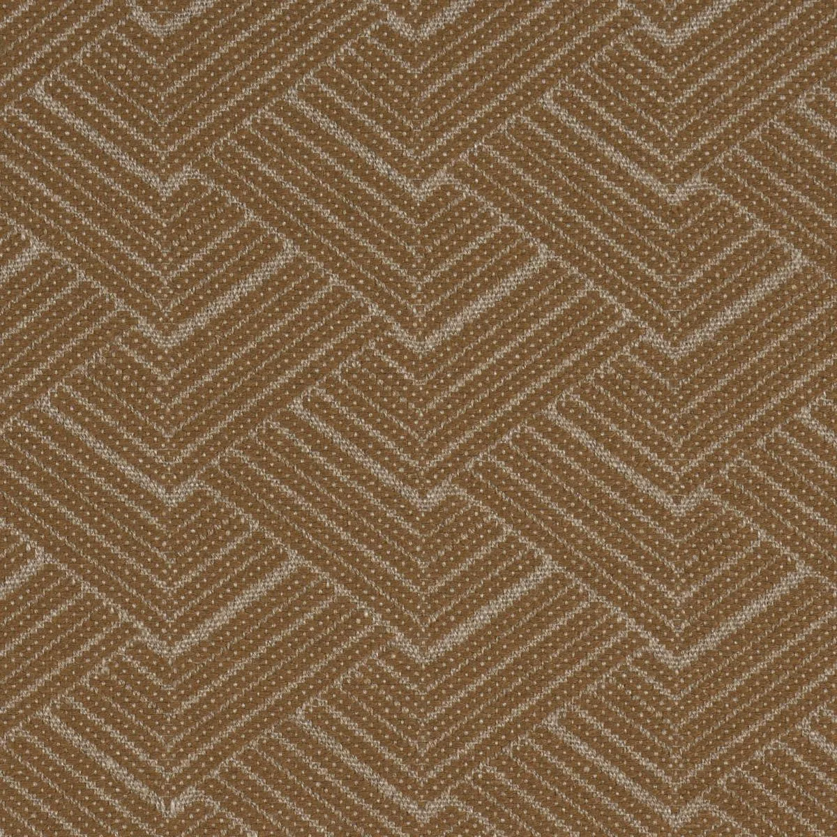 Schumacher 83331 Minna Heavyweight Linen Bronze fabric swatch