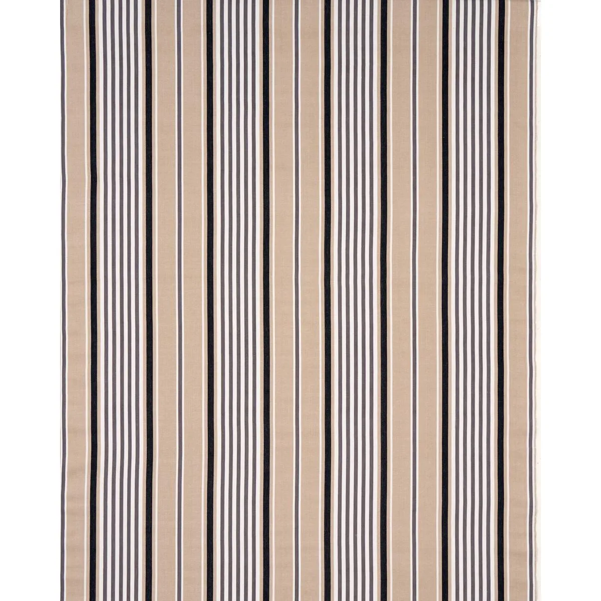 Schumacher 66015 Minzer Cotton Stripe Neutral fabric swatch
