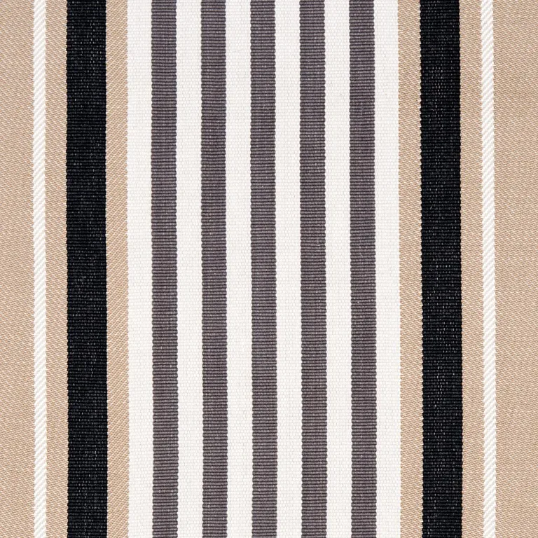 Schumacher 66015 Minzer Cotton Stripe Neutral fabric swatch