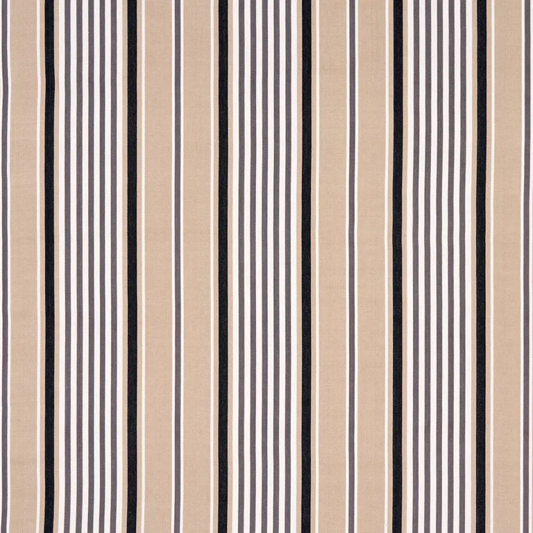 Schumacher 66015 Minzer Cotton Stripe Neutral fabric swatch