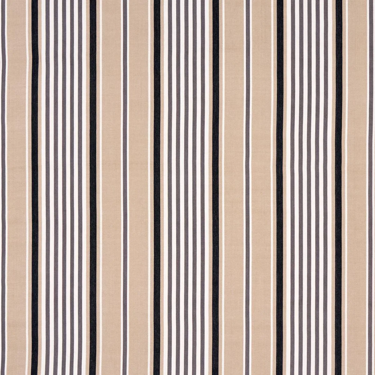 Schumacher 66015 Minzer Cotton Stripe Neutral fabric swatch