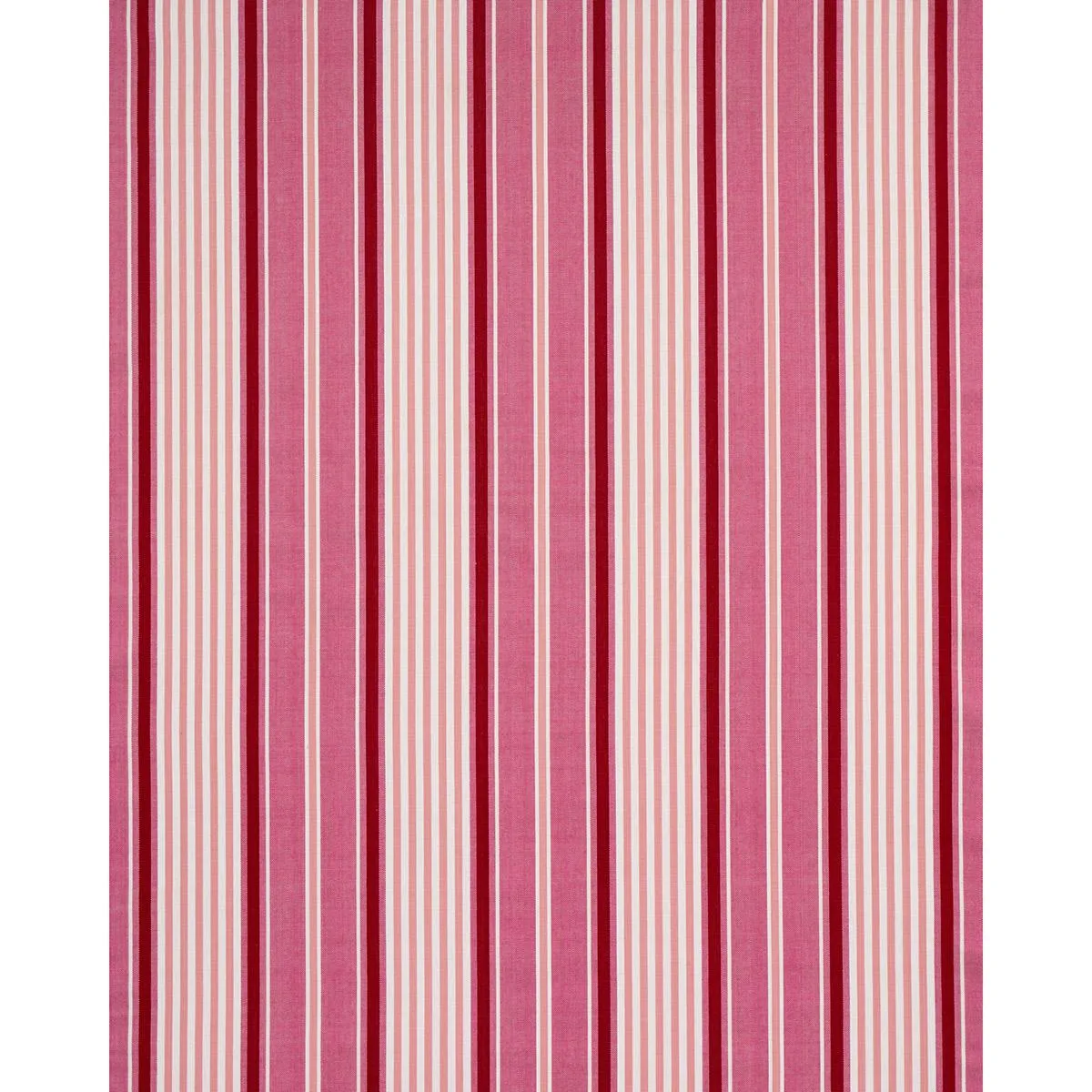 Schumacher 66016 Minzer Cotton Stripe Pink fabric swatch