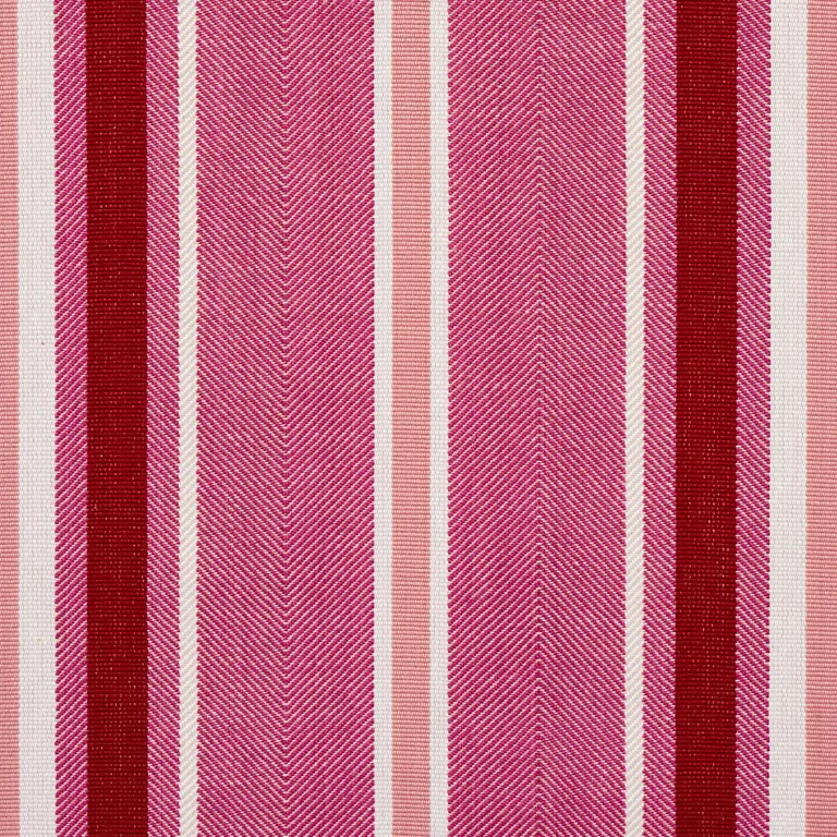 Schumacher 66016 Minzer Cotton Stripe Pink fabric swatch