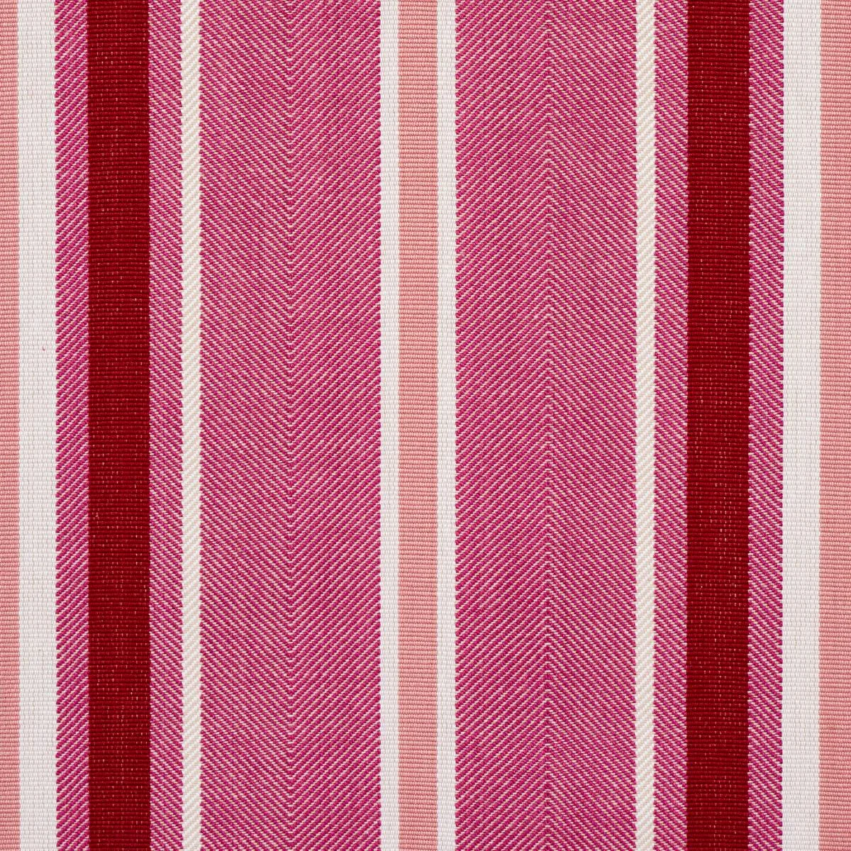 Schumacher 66016 Minzer Cotton Stripe Pink fabric swatch