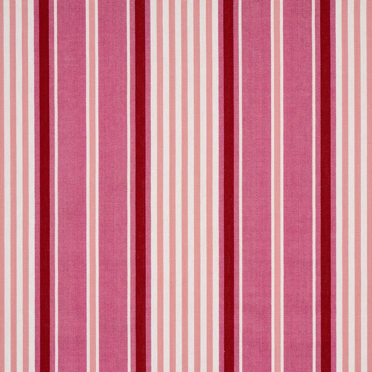 Schumacher 66016 Minzer Cotton Stripe Pink fabric swatch