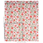 Schumacher 180061 Mirabelle Cherry And Blush fabric swatch