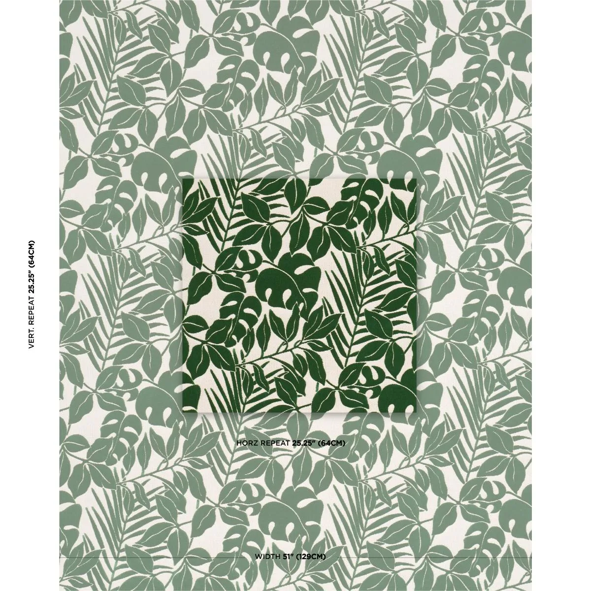 Schumacher 84321 Miramar Indoor/Outdoor Velvet Tropical fabric swatch