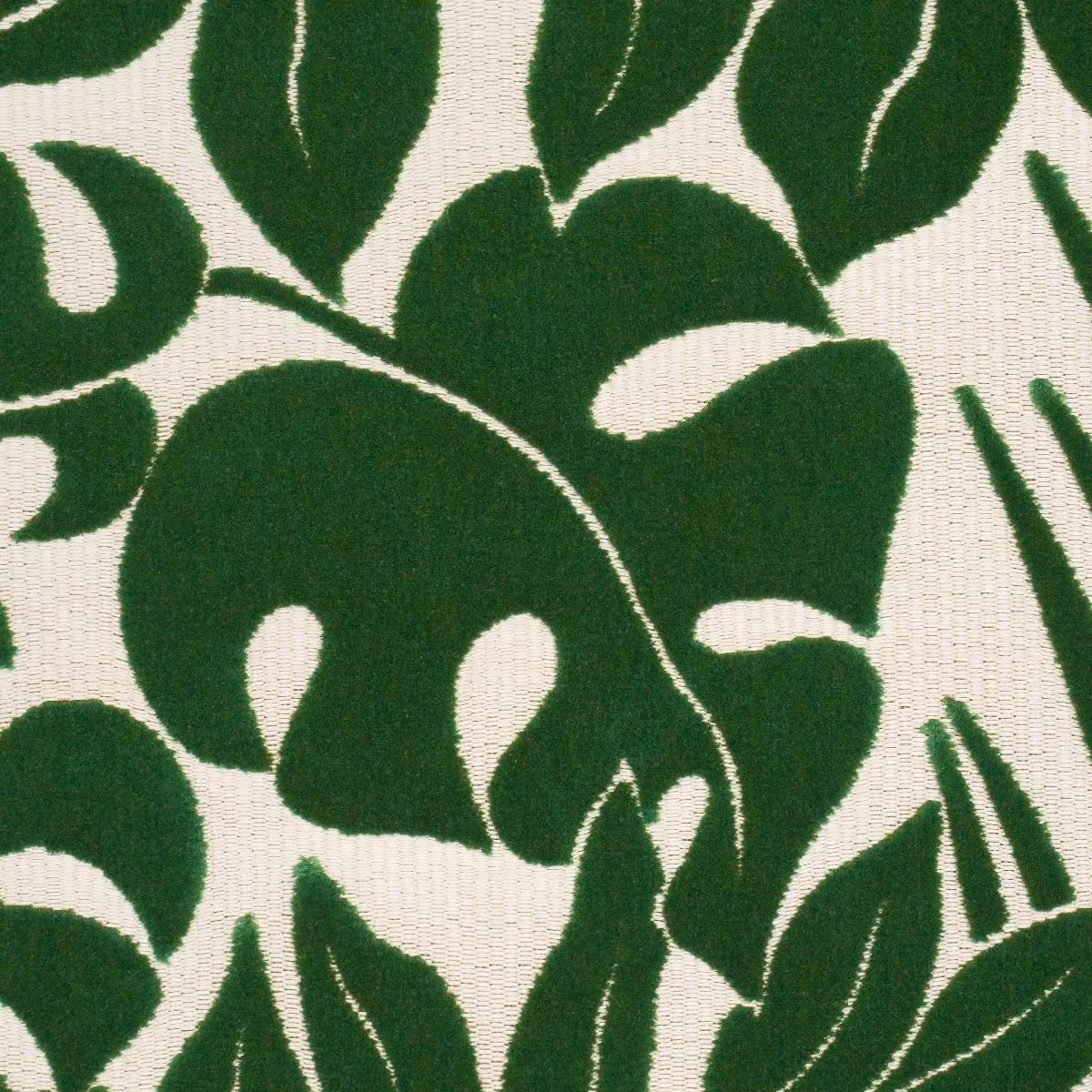 Schumacher 84321 Miramar Indoor/Outdoor Velvet Tropical fabric swatch