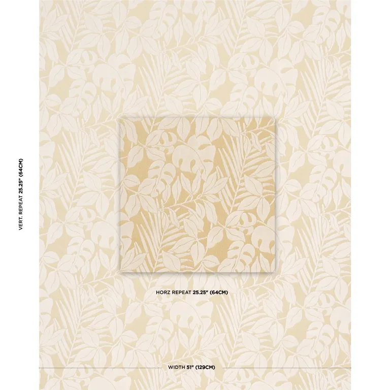 Schumacher 84320 Miramar Indoor/Outdoor Velvet White Sand fabric swatch