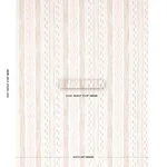 Schumacher 82111 Mirza Ikat Stripe Blush On Natural fabric swatch