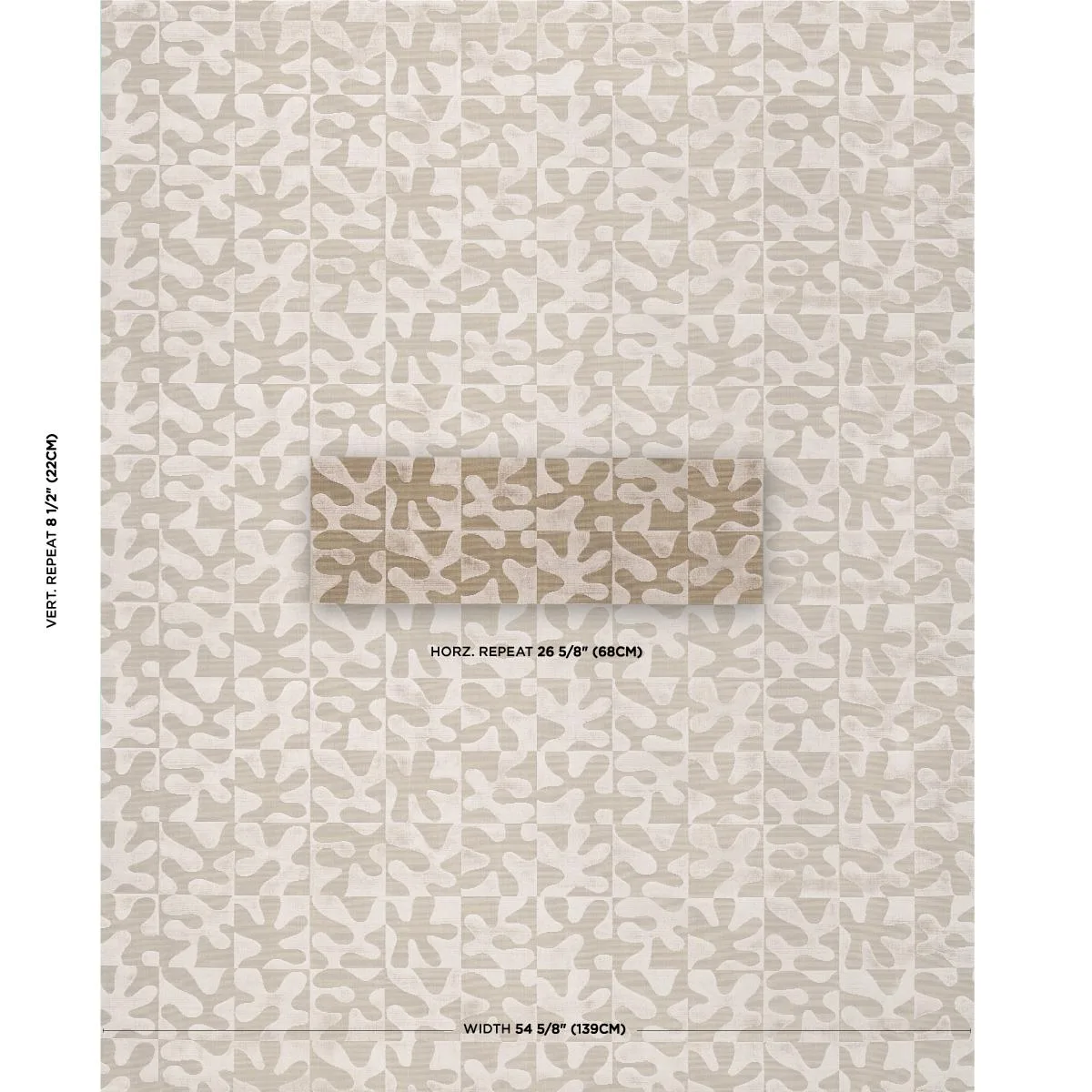 Schumacher 82991 Modern Dance Velvet Champagne fabric swatch