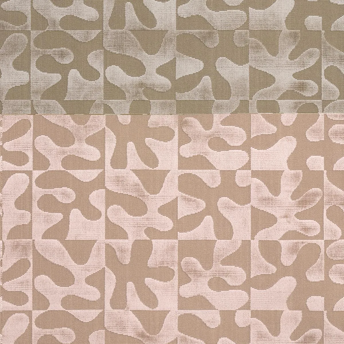 Schumacher 82991 Modern Dance Velvet Champagne fabric swatch