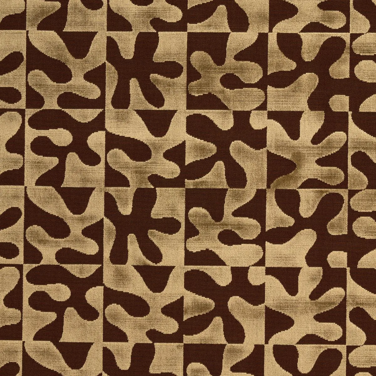 Schumacher 82990 Modern Dance Velvet Gold fabric swatch