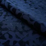 Schumacher 82992 Modern Dance Velvet Midnight Blue fabric swatch
