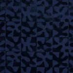 Schumacher 82992 Modern Dance Velvet Midnight Blue fabric swatch