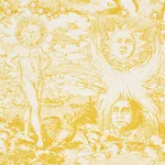 Schumacher 178622 Modern Toile Yellow fabric swatch