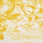 Schumacher 178622 Modern Toile Yellow fabric swatch