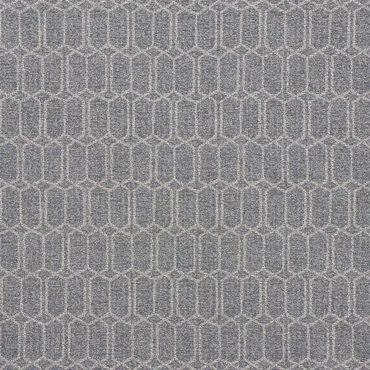 Schumacher 75400 Modern Trellis Outdoor Slate fabric swatch