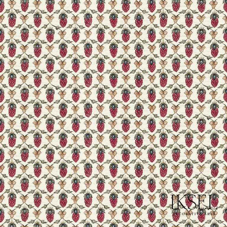 Schumacher RF308CS01 Mogul Berry Original fabric swatch