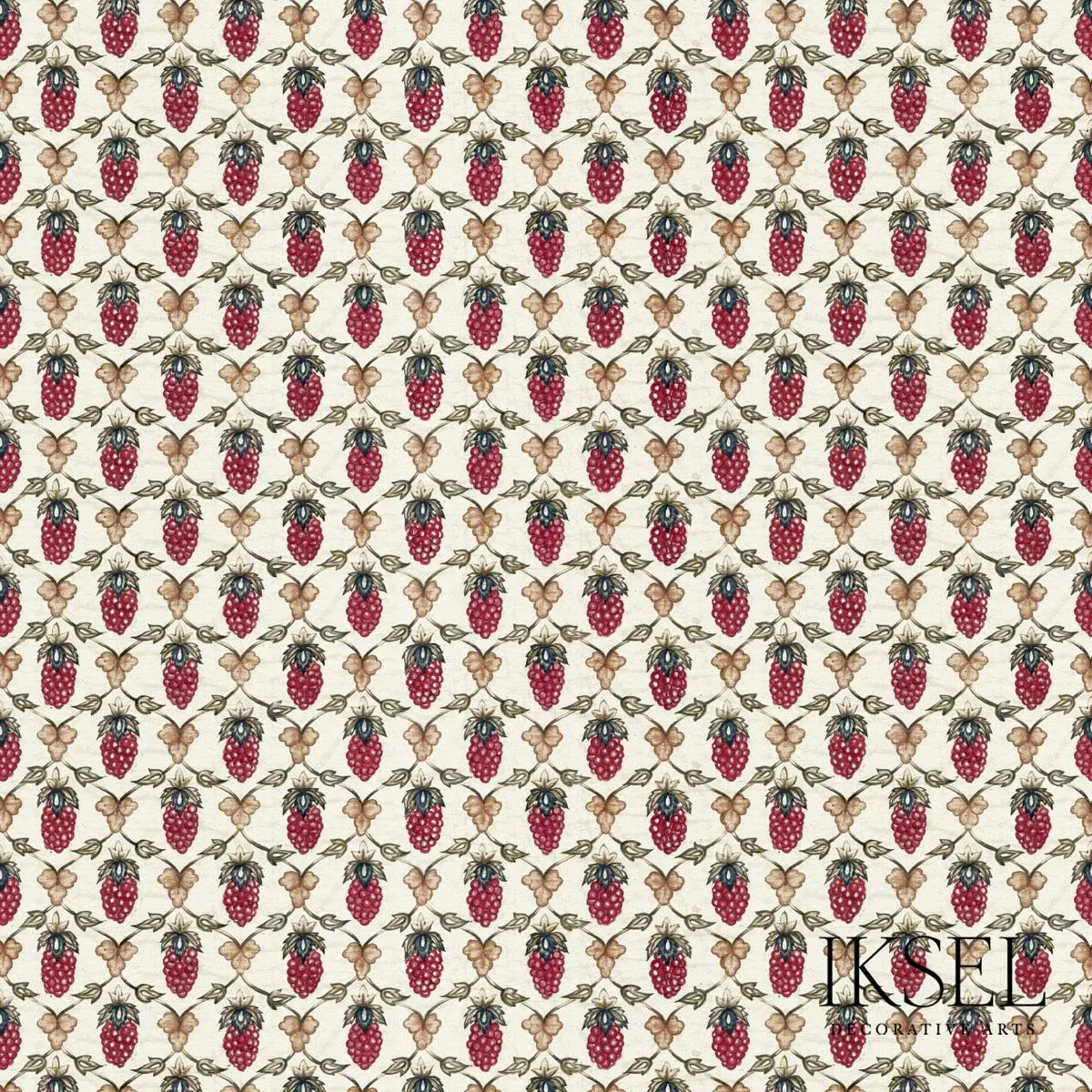 Schumacher RF308CS01 Mogul Berry Original fabric swatch