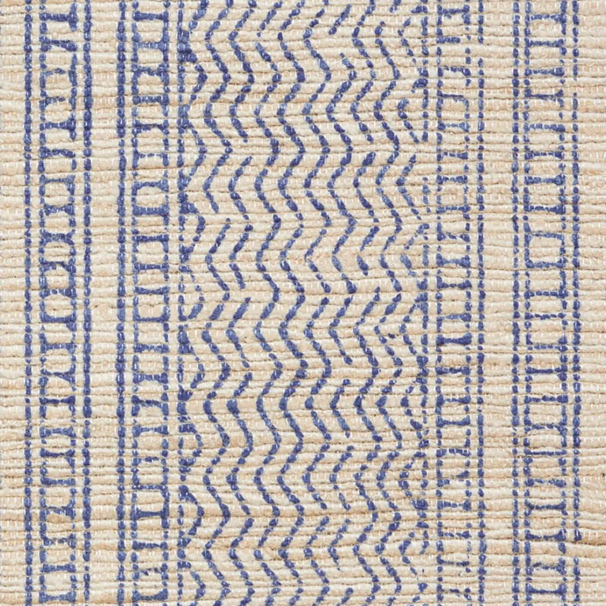 Schumacher 177181 Mohave Indigo fabric swatch