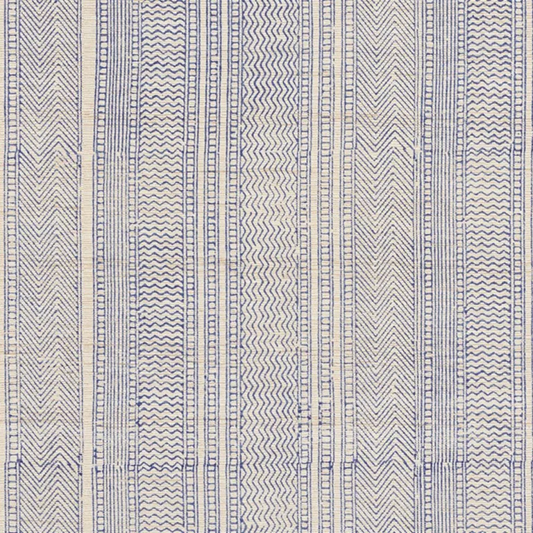 Schumacher 177181 Mohave Indigo fabric swatch
