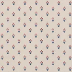 Schumacher 182720 Moira Hand Print Cerise & Ink fabric swatch
