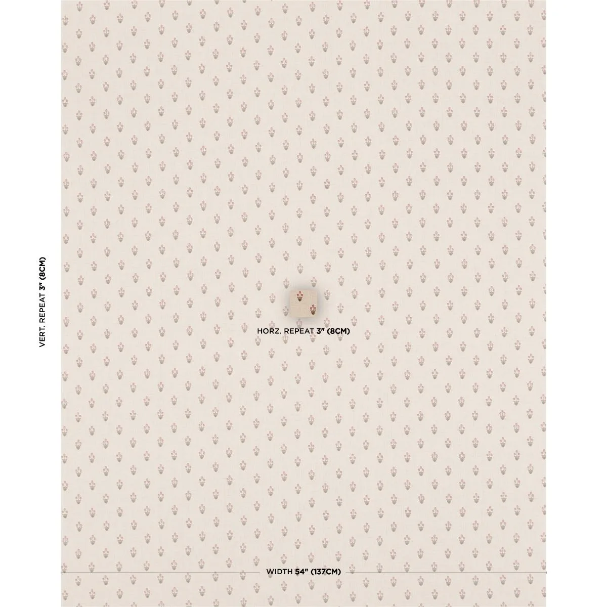 Schumacher 182721 Moira Hand Print Spice fabric swatch