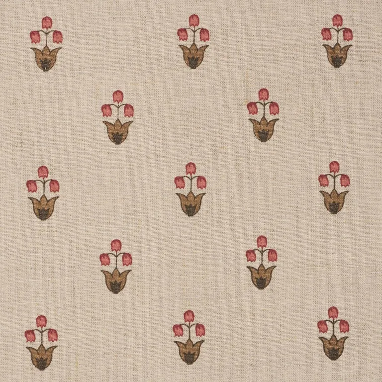 Schumacher 182721 Moira Hand Print Spice fabric swatch