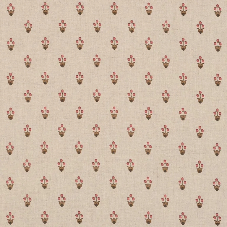 Schumacher 182721 Moira Hand Print Spice fabric swatch