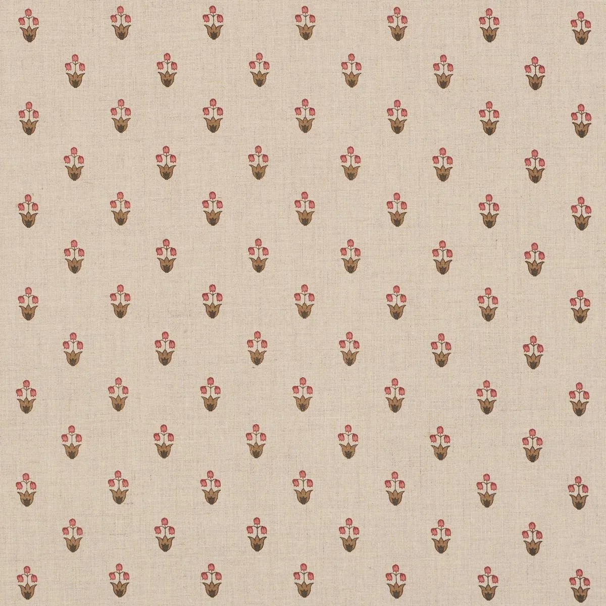 Schumacher 182721 Moira Hand Print Spice fabric swatch