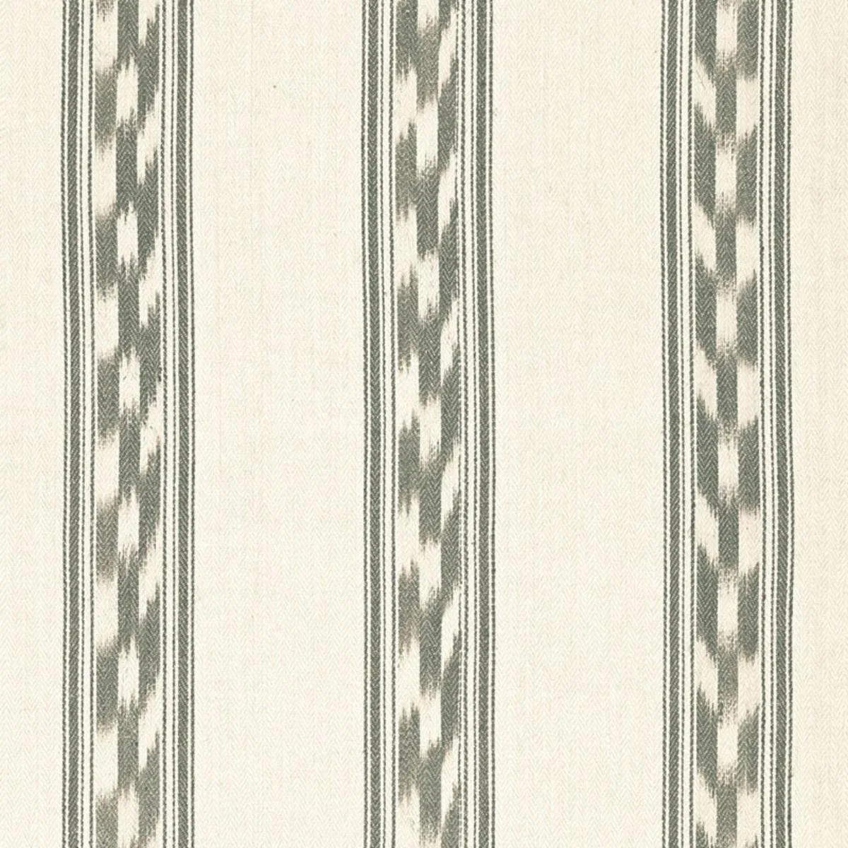 Schumacher 67512 Mojave Ikat Stripe Slate fabric swatch