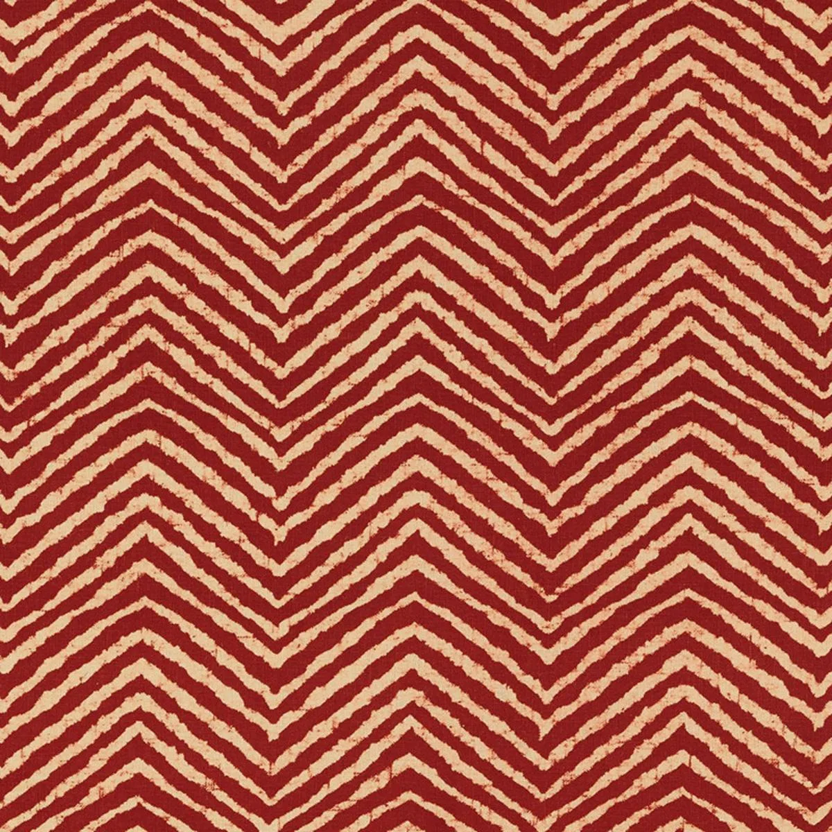 Schumacher 176330 Moka Red fabric swatch