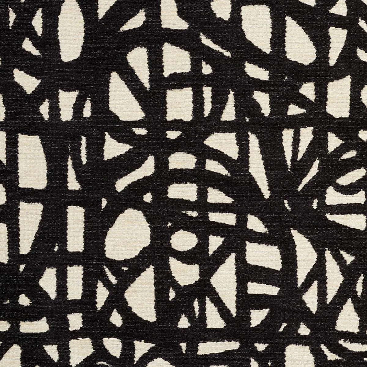 Schumacher 76711 Momentum Black fabric swatch