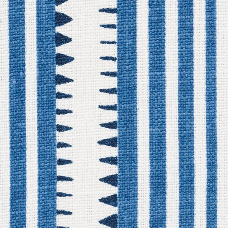 Schumacher 176275 Moncorvo Blue fabric swatch