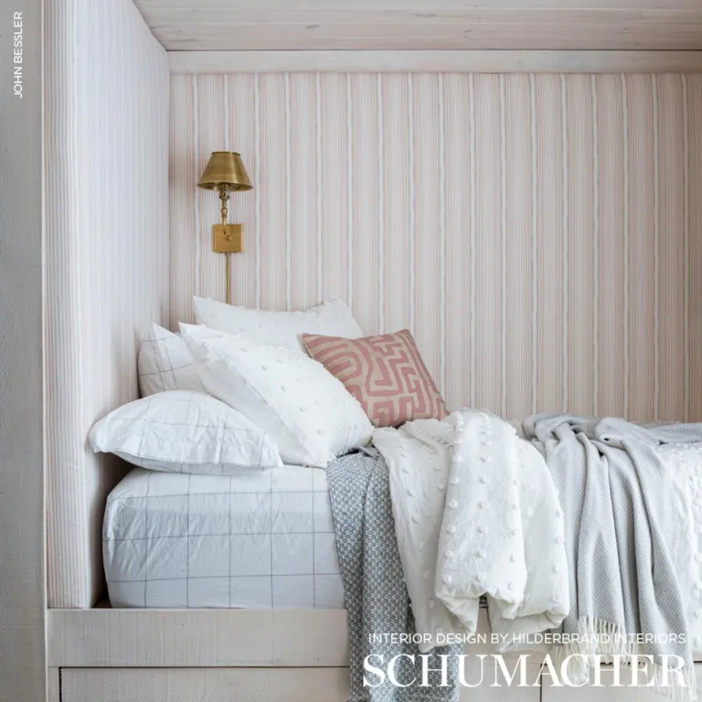 Schumacher 176273 Moncorvo Blush fabric swatch