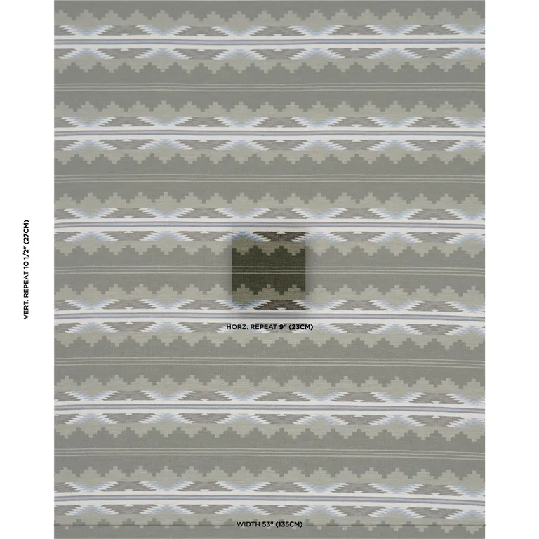 Schumacher 87021 Monsoon Green fabric swatch