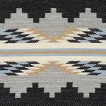 Schumacher 87020 Monsoon Navy fabric swatch