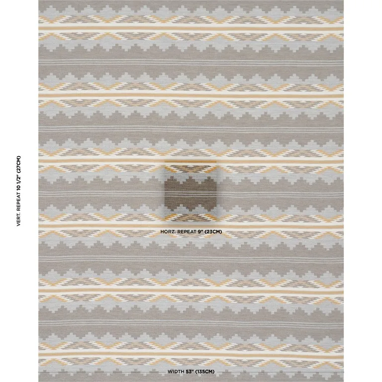 Schumacher 87022 Monsoon Neutral fabric swatch