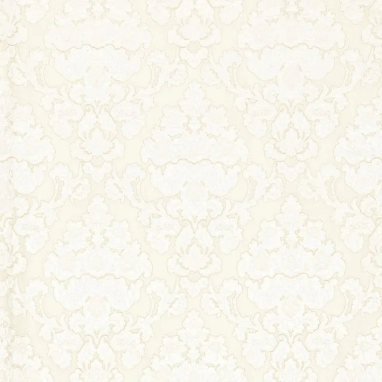 Schumacher 66592 Montalcino Appliqué Damask Champagne fabric swatch